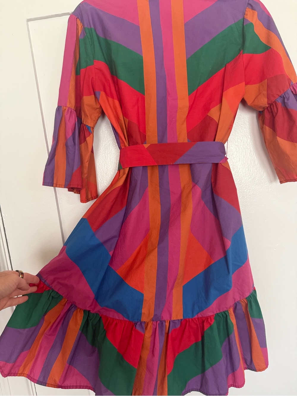FARM Rio Bright Multicolor Chevron Mini Dress - Picture 4 of 7